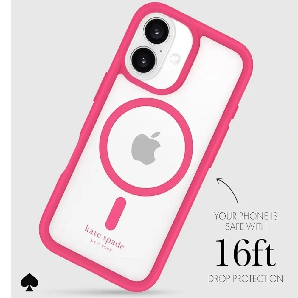 ♠️ Kate Spade ♠️ Pom Pom Pink iPhone 16 ONLY Case
